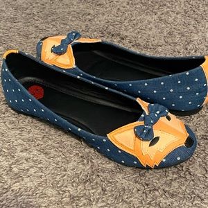 Adorable TUK fox flats 🦊